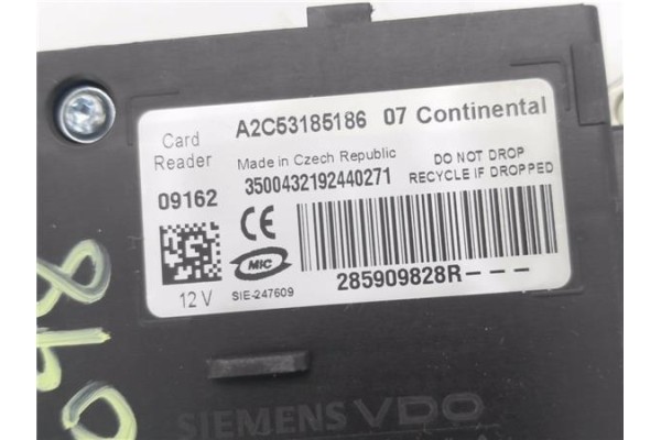 Recambio de clausor para renault grand scénic iii (jz0/1_) 1.5 dci referencia OEM IAM 285909828R A2C53185186 