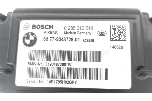 Recambio de centralita airbag para bmw serie 1 berlina 5p (f20) 2.0 116d referencia OEM IAM 934872601 2,85E+08 