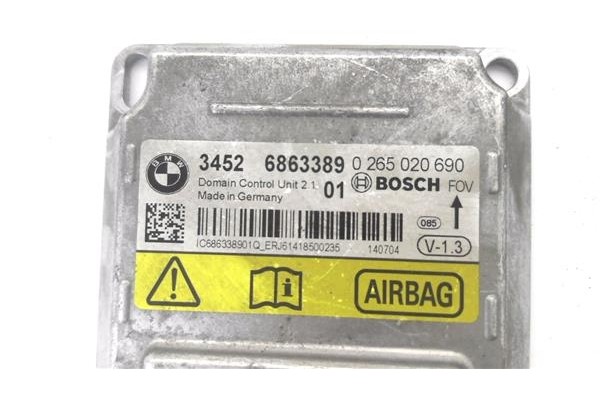 Recambio de centralita airbag para bmw serie 1 berlina 5p (f20) 2.0 116d referencia OEM IAM 34526863389 265020690 