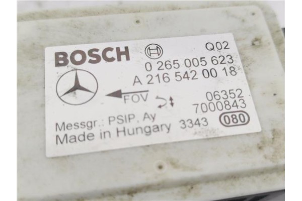 Recambio de sensor central estabilidad esp para mercedes-benz clase a (bm 169) 2.0 a 180 cdi (169.007) referencia OEM IAM A21654