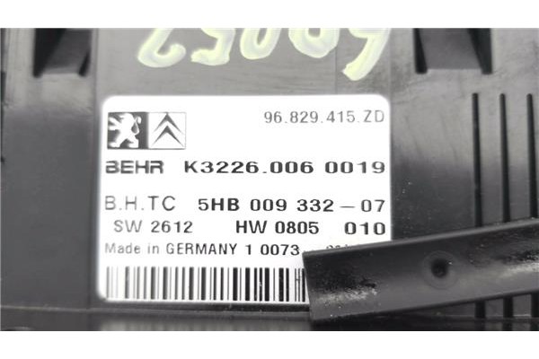 Recambio de mandos calefaccion / a.a. para citroen c5 tourer 2.0 business class referencia OEM IAM 96829415ZD 5HB00933207 