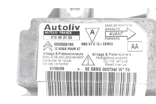 Recambio de centralita airbag para citroen c5 tourer 2.0 business class referencia OEM IAM 9665558180 610963100 