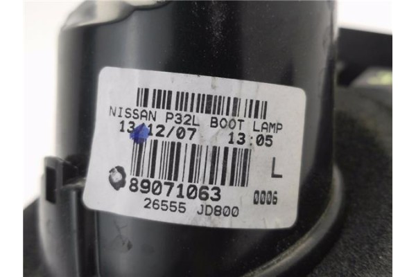 Recambio de piloto porton trasero izquierdo para nissan qashqai j10 2.0 acenta 4x2 referencia OEM IAM 89071063  