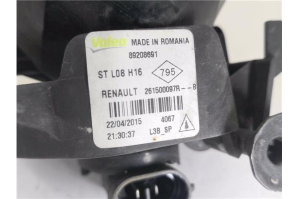 Recambio de faro antiniebla derecho para renault grand scénic iii (jz0/1_) 1.5 dci referencia OEM IAM 261500097R  