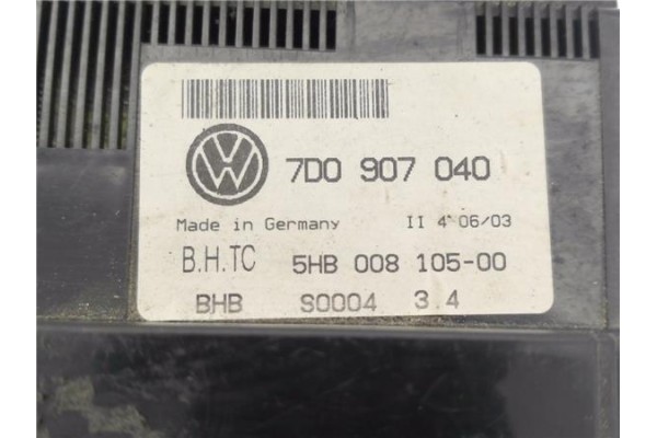 Recambio de mandos climatizador para volkswagen t4 transporter 1.9 furgón referencia OEM IAM 7D0907040 5HB00810500 