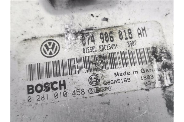 Recambio de centralita para volkswagen t4 transporter 1.9 furgón referencia OEM IAM 74906018AM 281010458 