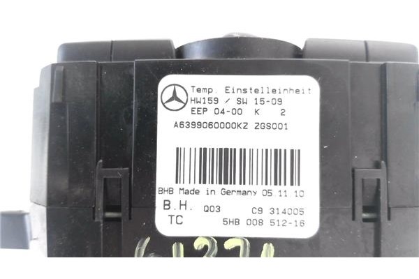 Recambio de mandos calefaccion / a.a. para mercedes-benz vito / mixto furgón (w639) 113 cdi referencia OEM IAM A6399060000KZ ZGS