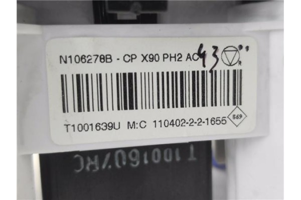 Recambio de mandos calefaccion / a.a. para dacia duster i 1.6 16v referencia OEM IAM T1001639U  