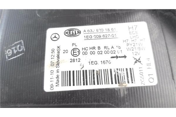 Recambio de faro delantero izquierdo para mercedes-benz vito / mixto furgón (w639) 113 cdi referencia OEM IAM A6398201861 1EG009