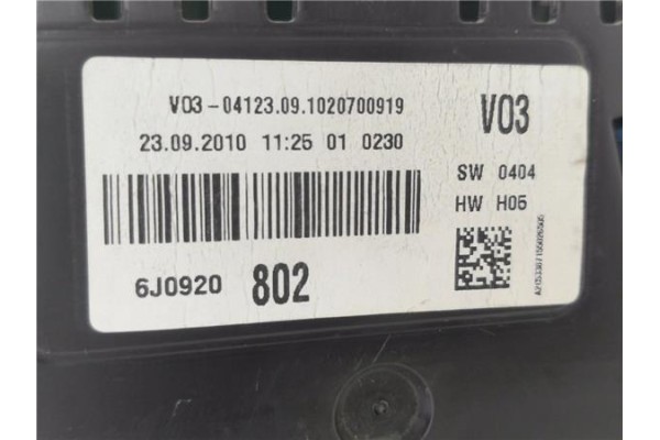 Recambio de cuadro completo para seat ibiza berlina (6j5) 1.4 referencia OEM IAM 6J0920802 A2C53387155 