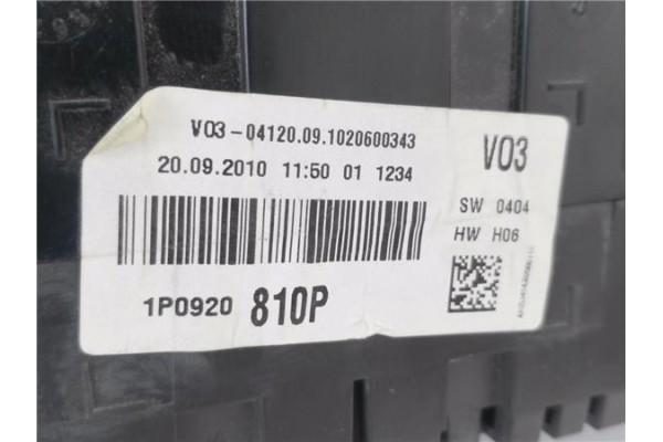 Recambio de cuadro completo para seat altea (5p1) 1.4 tsi referencia OEM IAM 1P0920810P A2C53414301 