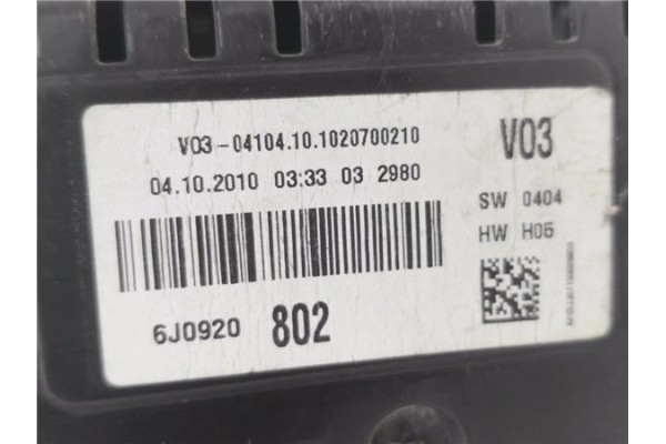 Recambio de cuadro completo para seat ibiza berlina (6j5) 1.4 16v referencia OEM IAM 6J0920802 A2C53387155 
