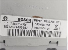 Recambio de radio / cd para seat leon (1p1) 1.2 reference referencia OEM IAM 5P0035186 8,15764E+12 