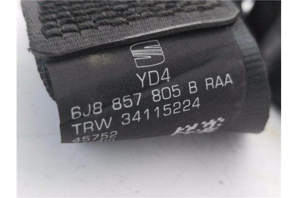 Recambio de cinturon seguridad trasero derecho para seat ibiza st (6j8) 1.2 tsi referencia OEM IAM 6J8857805B  