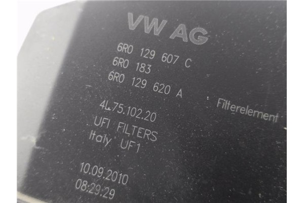 Recambio de carcasa filtro aire para seat ibiza berlina (6j5) 1.4 tsi referencia OEM IAM 6R0129607C 6R0129620A 