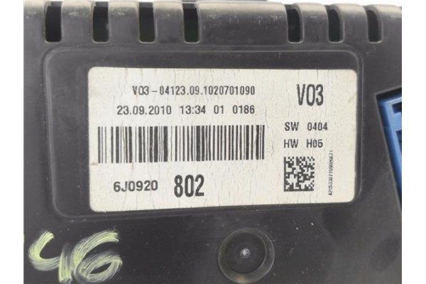 Recambio de cuadro completo para seat ibiza berlina (6j5) 1.4 16v referencia OEM IAM 6J0920802 A2C53387155 
