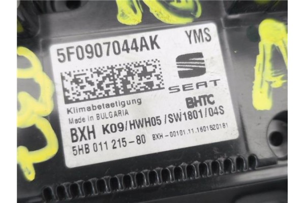Recambio de mandos climatizador para seat ateca (kh7) 2.0 style 4drive referencia OEM IAM 5F0907044AK 5HB01121580 