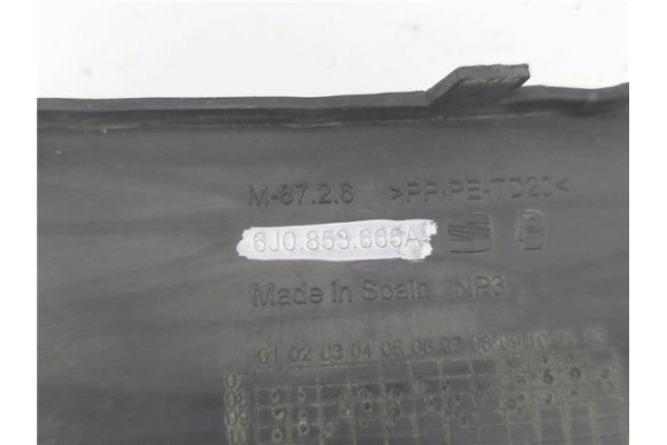 Recambio de rejilla paragolpes delantero izquierda para seat ibiza sc (6j1) 1.2 emoción referencia OEM IAM 6J0853665A  
