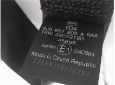 Recambio de cinturon seguridad trasero izquierdo para seat ibiza berlina (6j5) 1.2 referencia OEM IAM 6J0857805A  