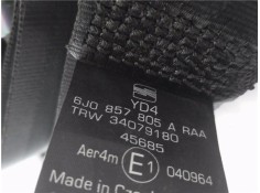 Recambio de cinturon seguridad trasero derecho para seat ibiza berlina (6j5) 1.2 referencia OEM IAM 6J0857805A  