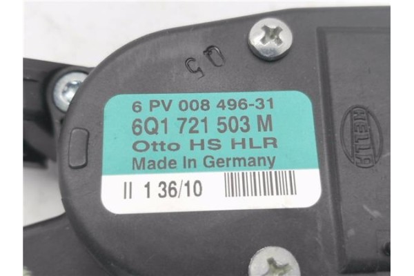 Recambio de pedal acelerador para seat ibiza berlina (6j5) 1.4 tsi referencia OEM IAM 6Q1721503M  