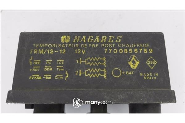 Recambio de caja precalentamiento para renault 19 ii (b/c53_) 1.9 d (b/c53j) referencia OEM IAM 7700856789  
