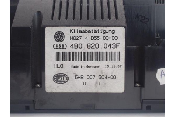 Recambio de mandos climatizador para audi a6 berlina (4b2) referencia OEM IAM (4B0820043F) (5HB007604-00) 