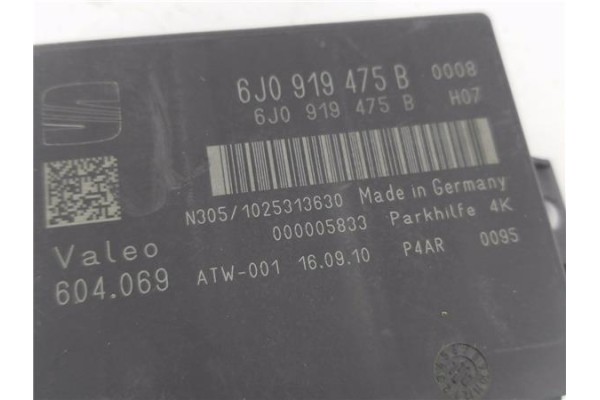 Recambio de centralita parking delantero para seat ibiza st (6j8) 1.2 tdi referencia OEM IAM 6J0919475B  