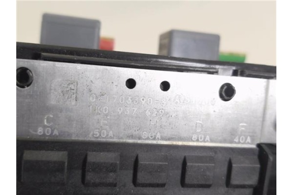 Recambio de caja fusibles/rele para seat leon (1p1) 1.4 tsi referencia OEM IAM 1K0937629 17181281 