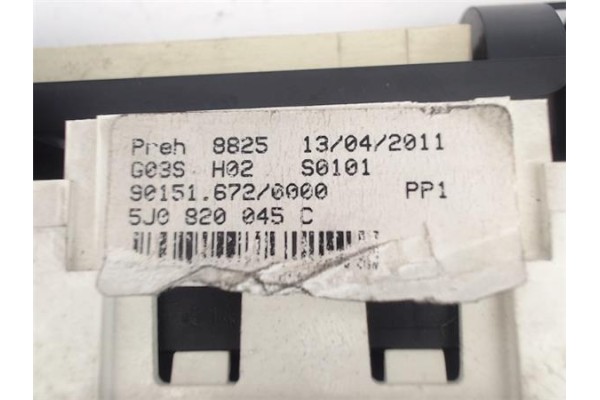 Recambio de mandos calefaccion / a.a. para skoda fabia (5j2) 1.2 referencia OEM IAM 5J0820045C  