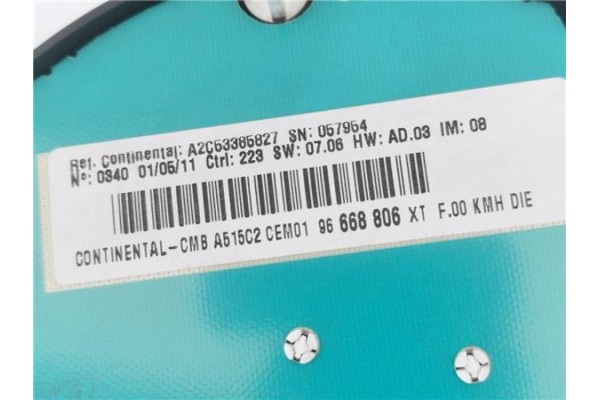 Recambio de cuadro completo para citroen c3 1.4 attraction referencia OEM IAM 96668806  