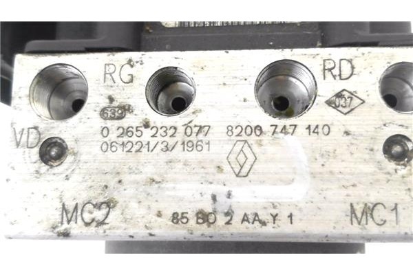 Recambio de nucleo abs para renault clio iii 1.4 16v referencia OEM IAM 8200747140 265232077 