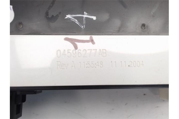 Recambio de mandos climatizador para chrysler sebring berlina referencia OEM IAM 04596277AB  