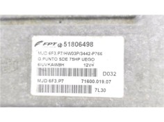 Recambio de centralita para fiat punto / grande punto (199) 1.3 d multijet referencia OEM IAM 51806498 7160001907 