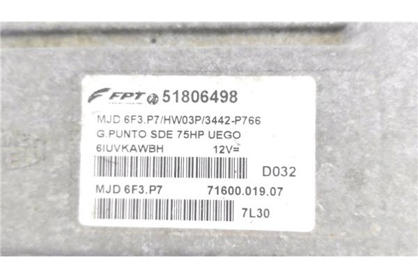 Recambio de centralita para fiat punto / grande punto (199) 1.3 d multijet referencia OEM IAM 51806498 7160001907 