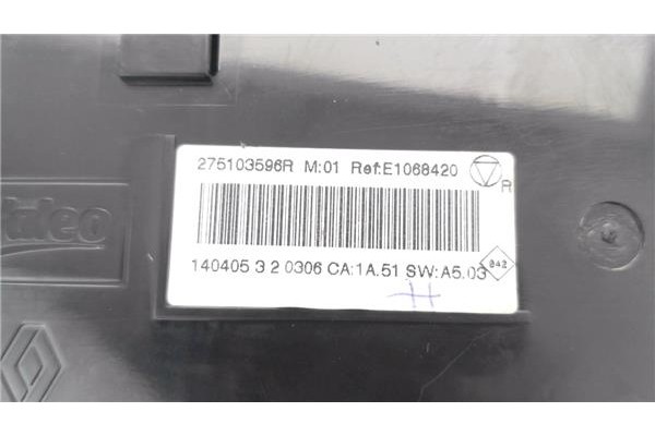Recambio de mandos calefaccion / a.a. para renault megane iii sport tourer 1.5 dynamique referencia OEM IAM T1001909K 275103596R