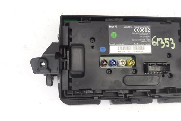 Recambio de pantalla para renault megane iii sport tourer 1.5 dynamique referencia OEM IAM 259153411R 280380578R 