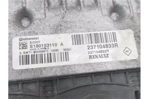 Recambio de centralita para renault megane iii sport tourer 1.5 dynamique referencia OEM IAM 237104833R S180153110A 