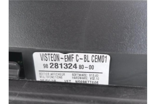 Recambio de autoradio para citroen c3 1.2 97 edition referencia OEM IAM 9828132480 9818777780 