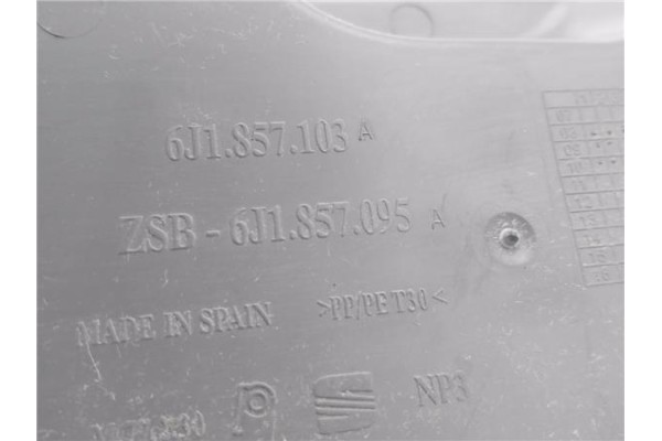Recambio de guantera salpicadero para seat ibiza berlina (6j5) 1.4 16v referencia OEM IAM 6J1857103A 6J1857095A 