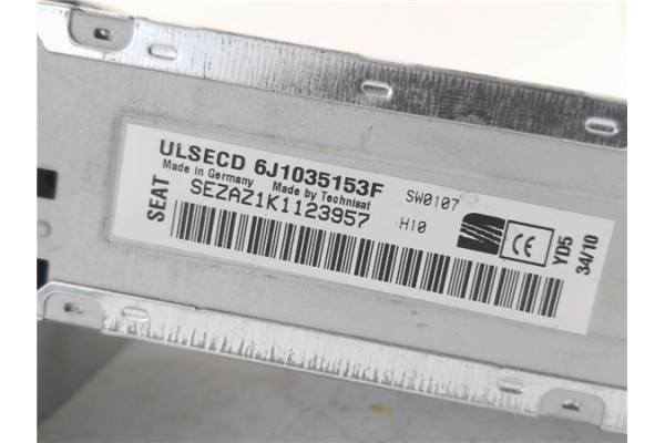 Recambio de radio / cd para seat ibiza berlina (6j5) 1.4 referencia OEM IAM 6J1035153F  