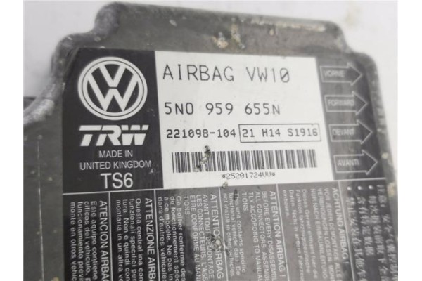 Recambio de centralita airbag para seat leon (1p1) 1.4 tsi referencia OEM IAM 5N0959655N 221098104 