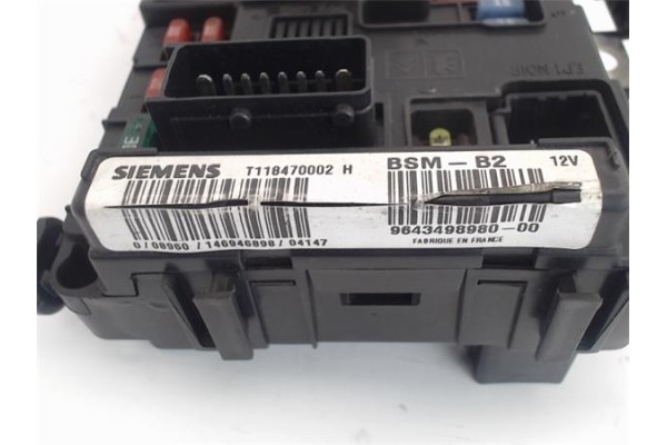 Recambio de centralita para peugeot partner furgón (5) 1.9 d referencia OEM IAM 9643498980  