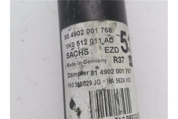 Recambio de amortiguador trasero derecho para seat leon (1p1) 1.4 tsi referencia OEM IAM 1K0512011AD 8,04902E+11 