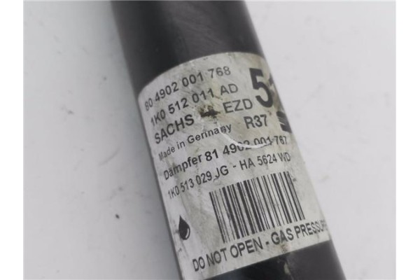 Recambio de amortiguador trasero izquierdo para seat leon (1p1) 1.4 tsi referencia OEM IAM 1K0512011AD 8,04902E+11 