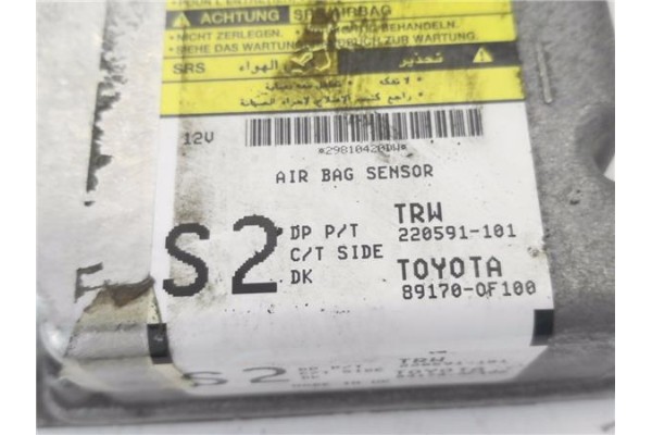 Recambio de centralita airbag para toyota verso (aur2/zgr2) 2.0 d-4d referencia OEM IAM 891700F100 220591101 