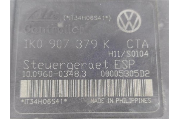 Recambio de nucleo abs para volkswagen golf v (1k1) 1.9 tdi referencia OEM IAM 1K0907379K 10096003483 
