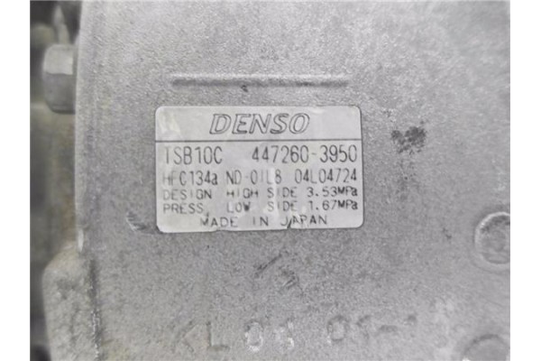 Recambio de compresor aire acond. para toyota iq (nuj1/ngj1/kgj1) 1.0 básico referencia OEM IAM 4472603950  