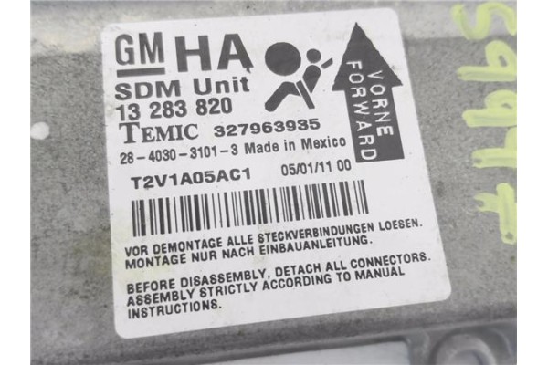 Recambio de centralita airbag para opel corsa d 1.3 cdti referencia OEM IAM 13283820 327963935 