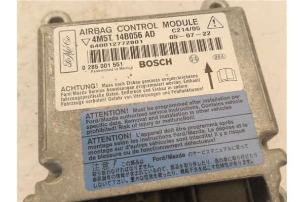 Recambio de centralita airbag para ford focus c-max 2.0 tdci referencia OEM IAM 4M5T14B056AD 285001551 